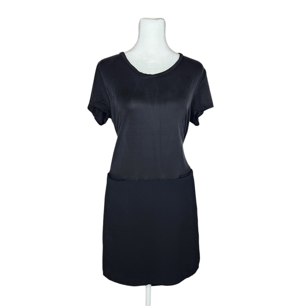 Anthropologie DOLAN Left Coast Loren Tunic Shift Dress Black S